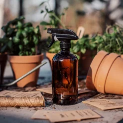 GRANIT Sprayflaska Glas 0,5L Brun- Växt- & Odlingstillbehör|Städ & Disk