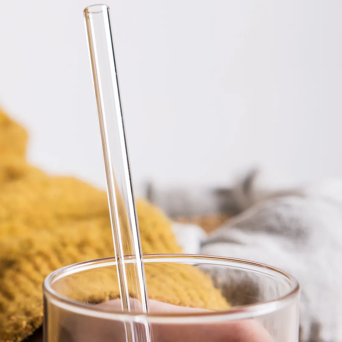 GRANIT Sugrör Glas 4-p- Dukning|Köksredskap