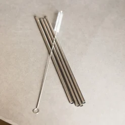 GRANIT Sugrör Rostfritt Stål 4-p- Dukning|Köksredskap