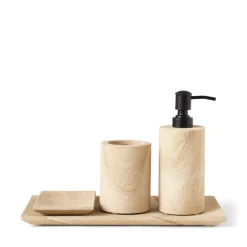 GRANIT Tandborstmugg 7,6x10cm Marmor Sand- Badrumstillbehör