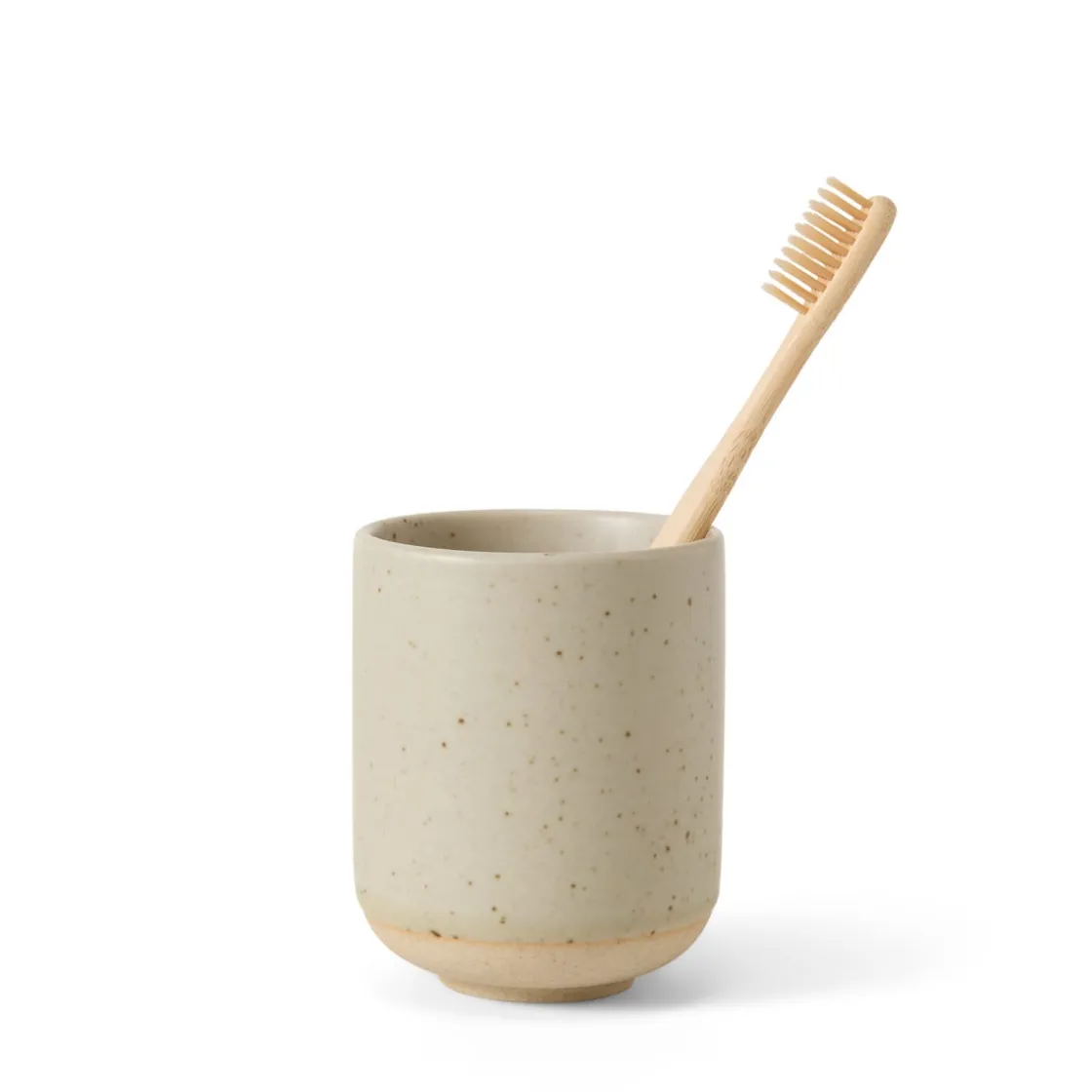 GRANIT Tandborstmugg 7,5x9,5cm Porslin Beige- Badrumstillbehör