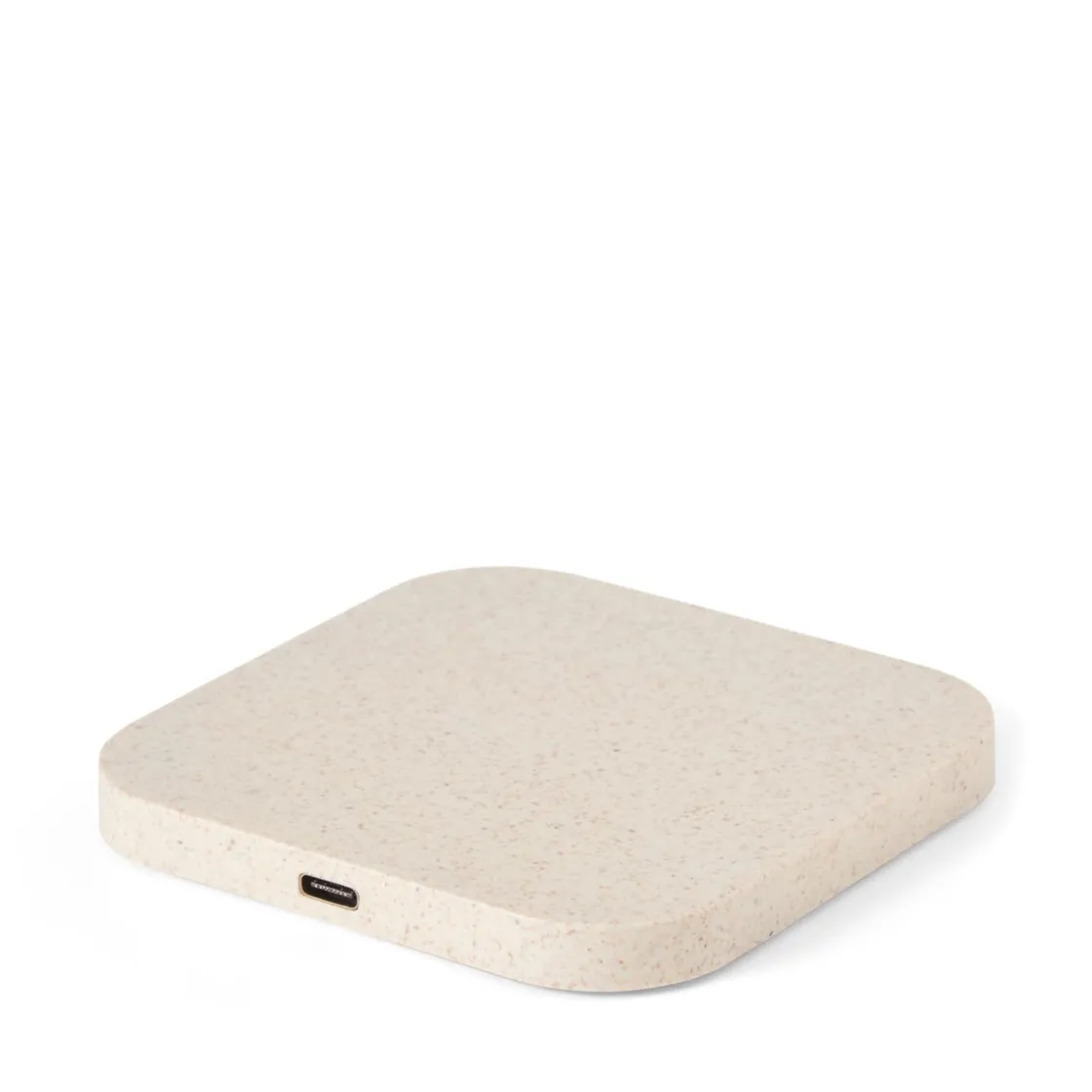 GRANIT Trådlös Laddningsplatta 15W Beige- Skrivbordstillbehör