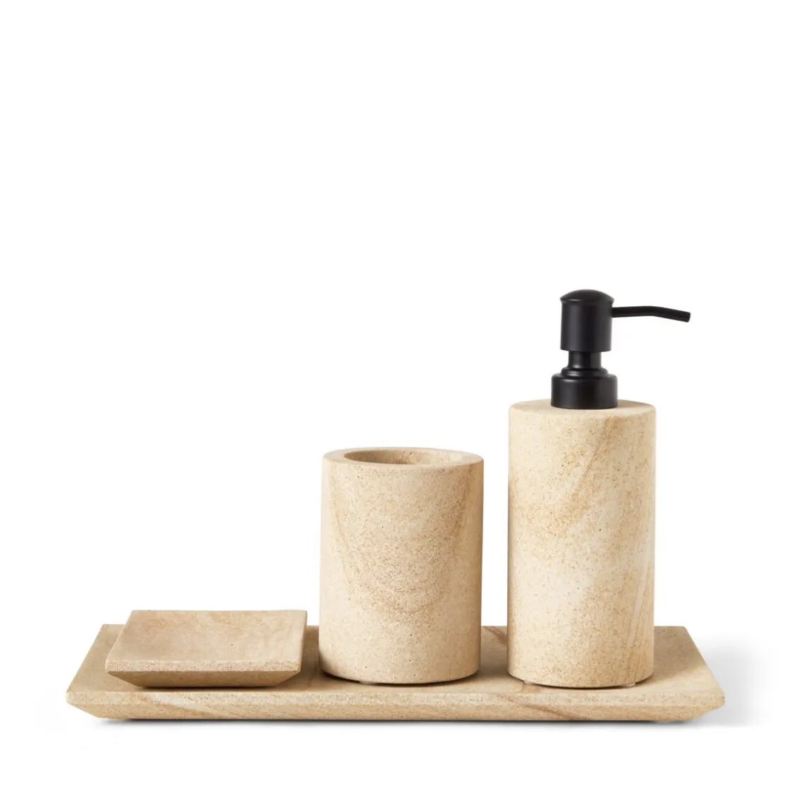 GRANIT Tvålpump 7x16,5cm Marmor Sand- Badrumstillbehör