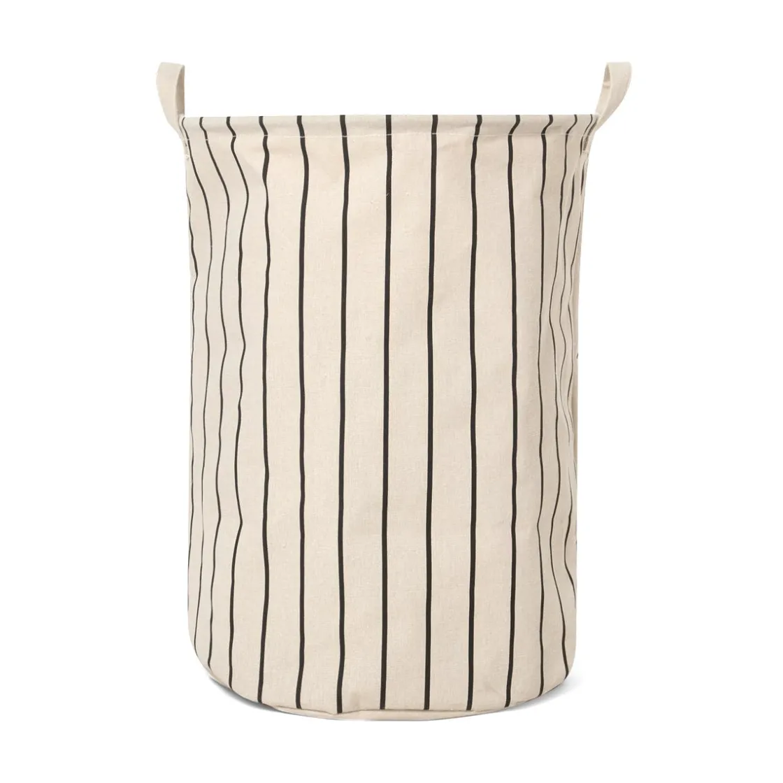 GRANIT Tvättkorg RAND 36x50cm Beige/Svart- Garderob & Klädförvaring|Korgar