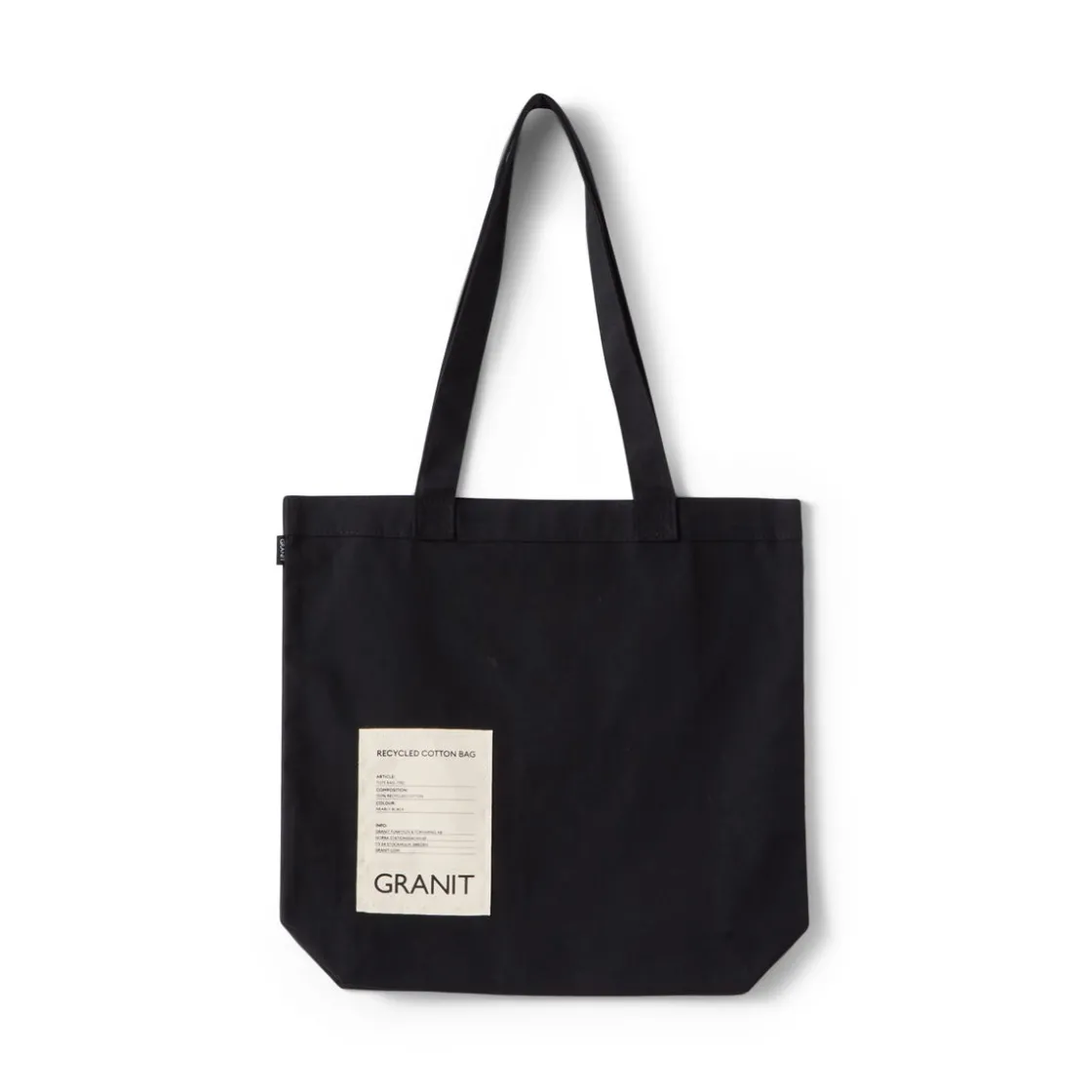 GRANIT Tygkasse 40x38cm Svart- Saker När Du Är På Språng|Väskor & Kassar