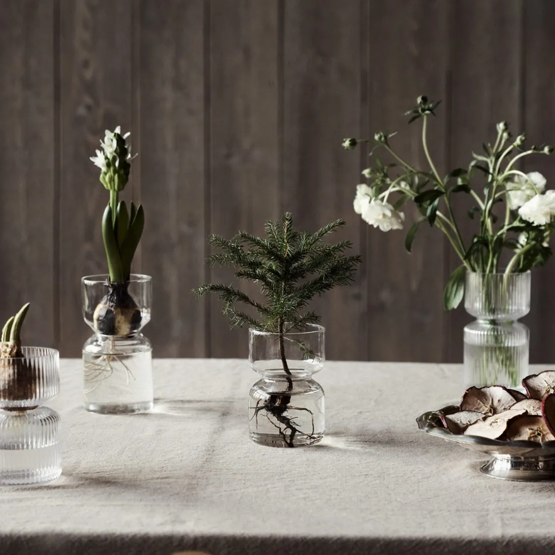 GRANIT Vas Hyacint Klarglas 15x8cm- Vaser|Juldukning