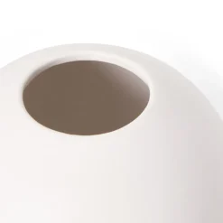 GRANIT Vas Keramik Lovisa Rund Liten 15x14cm Vit- Vaser