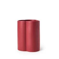 GRANIT Vas Stengods Trio 20x25cm Vinröd- Vaser