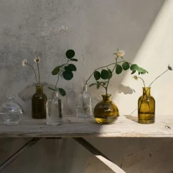 GRANIT Vas Stickling Hög 12x5,7cm Olivgrön- Växt- & Odlingstillbehör|Vaser