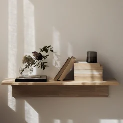 GRANIT Vägghylla Trä 80cm- Sovrumsmöbler & Tillbehör|Hallmöbler & Förvaring