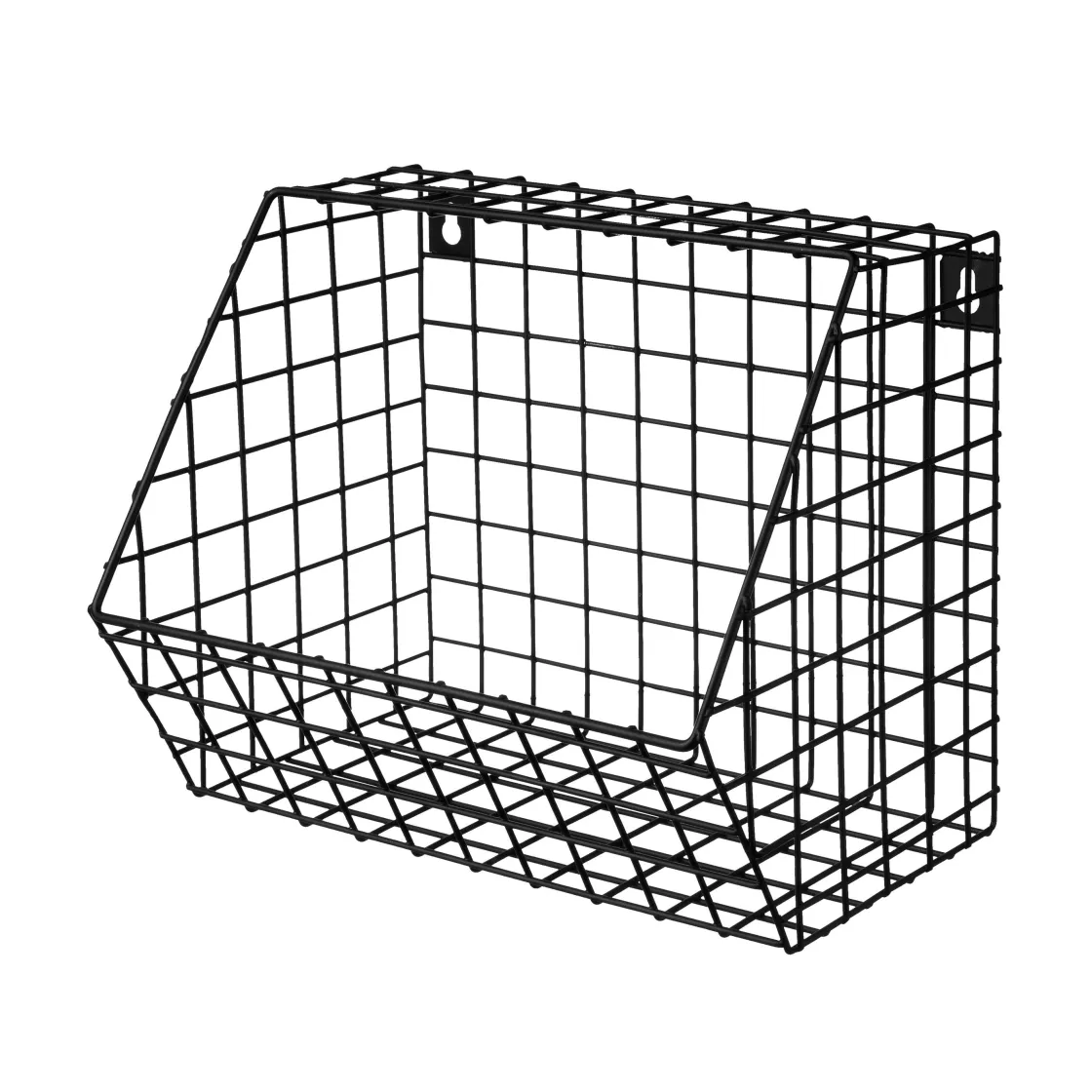 GRANIT Väggkorg Rutnät 22x30cm Svart- Förvaringstavlor Med Tillbehör|Häng- & Väggförvaring