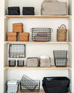 GRANIT Väggkorg Rutnät 22x30cm Svart- Förvaringstavlor Med Tillbehör|Häng- & Väggförvaring