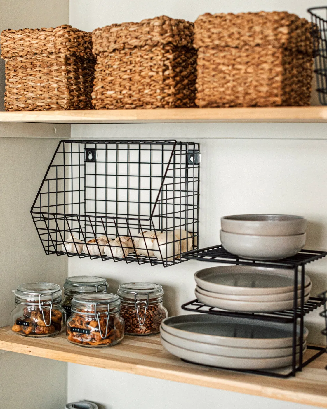 GRANIT Väggkorg Rutnät 22x30cm Svart- Förvaringstavlor Med Tillbehör|Häng- & Väggförvaring